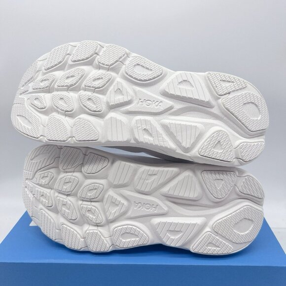 Hoka One One Clifton 10 Running Shoe Sneaker White Womens US 9.5 D Wide - Picture 10 of 13